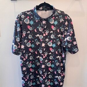 Golf Snowman Graphic Polo